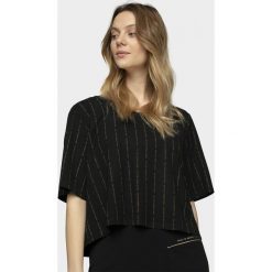 T-shirt damski TSD630 - głęboka czerń - Outhorn. Koszulki damskie Outhorn, bez wzorów, bez kołnierzyka. Za 59,99 zł.