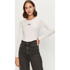 Levi's - Longsleeve. Białe bluzki damskie Levi's®, s, bez wzorów, z elastanu, casualowe, z okrągłym kołnierzem, z długim rękawem. Za 189,90 zł.