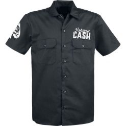 Johnny Cash Man In Black - Guitar, Dickies Workerhemd Workershirt czarny. Czarne koszule męskie marki Johnny Cash, xl, z aplikacjami, z krótkim rękawem. Za 244,90 zł.
