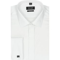 Koszula versone 2023 na spinki slim fit biały. Białe koszule męskie slim marki Recman, m, z bawełny, z klasycznym kołnierzykiem. Za 29,99 zł.