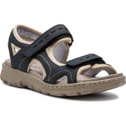 Sandały RIEKER 67866-14. Sandały damskie Rieker, bez wzorów, bez obcasa, bez zapięcia. Za 229,99 zł.
