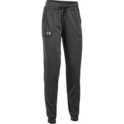 Under Armour Spodnie Dresowe Tech Pant Solid Carbon Heather Metallic Silver S. Brązowe spodnie sportowe damskie marki Under Armour, s, z dresówki. W wyprzedaży za 139,00 zł.