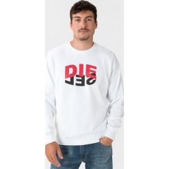 Diesel S-Girk Bluza Biały. Białe bluzy męskie Diesel, s, z nadrukiem, z bawełny, bez kołnierzyka, bez rękawów, bez kaptura. Za 581,95 zł.