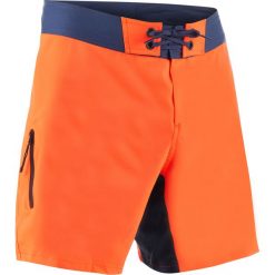 Spodenki surfing krótkie BS 500. Czerwone koszulki męskie OLAIAN, bez wzorów, z poliesteru, sportowe, na fitness i siłownię. Za 59,99 zł.
