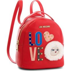 Plecak LOVE MOSCHINO - JC4273PP06KJ0500 Rosso. Czerwone plecaki damskie marki Love Moschino, ze skóry ekologicznej, eleganckie. W wyprzedaży za 499,00 zł.