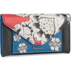 Duży Portfel Damski DESIGUAL - 19WAYP01 2000. Czarne portfele damskie Desigual, bez wzorów, ze skóry ekologicznej. Za 249,00 zł.
