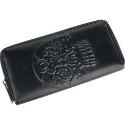 Banned Alternative Embossed Skull Portfel czarny. Czarne portfele damskie marki Banned Alternative, z napisami. Za 79,90 zł.