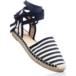 Tomsy damskie: Espadryle bonprix biało-ciemnoniebieski