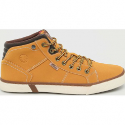 S. Oliver - Buty. Brązowe halówki męskie S.Oliver, z gumy, na sznurówki. Za 219,90 zł.