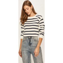 Roxy - Sweter. Białe swetry damskie Roxy, s, bez wzorów, z bawełny, bez rękawów, bez kaptura. W wyprzedaży za 199,90 zł.