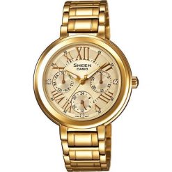 CASIO Sheen SHE 3034GD-9A. Żółte zegarki damskie CASIO, złote. W wyprzedaży za 461,00 zł.