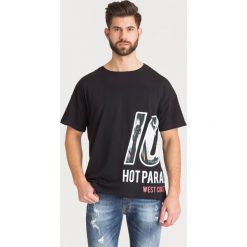 T-SHIRT ice play. Czarne t-shirty męskie m, z nadrukiem, z elastanu, z okrągłym kołnierzem. Za 170,00 zł.