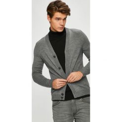 S.Oliver Black Label - Kardigan. Szare swetry męskie s.Oliver BLACK LABEL, s, bez wzorów, z wełny, bez kołnierzyka, bez kaptura. W wyprzedaży za 199,90 zł.