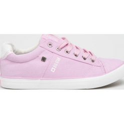 Big Star - Tenisówki. Różowe trampki i tenisówki damskie marki BIG STAR, bez wzorów, z materiału, na sznurówki. Za 99,90 zł.