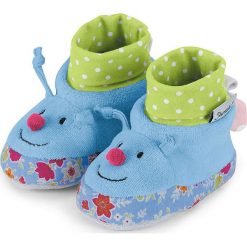 Buty "Katharina" w kolorze błękitnym do raczkowania. Niebieskie buciki niemowlęce marki Sterntaler. W wyprzedaży za 35,95 zł.