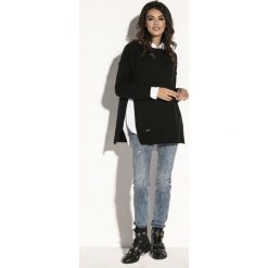 Sweter F587. Swetry damskie Fobya, uniwersalny, bez wzorów, bez rękawów, bez kaptura. Za 114,00 zł.