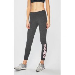 Adidas Performance - Legginsy. Szare spodnie damskie adidas Performance, s, z nadrukiem, z bawełny. W wyprzedaży za 99,90 zł.