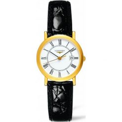 RABAT LONGINES Présence L4.279.6.11.0. Żółte zegarki damskie LONGINES, złote. W wyprzedaży za 6090,00 zł.