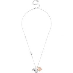 Pozłacany naszyjnik z kryształami - (D)41 cm. Szare naszyjniki damskie Diamond Style, z kryształem, złote. W wyprzedaży za 84,95 zł.