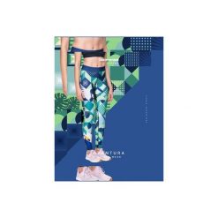 Legginsy TUKAN. Niebieskie legginsy sportowe damskie marki Avantura, l, w kolorowe wzory, ze skóry. Za 149,00 zł.