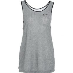 Nike Performance TANK ASYMMETRIC Koszulka sportowa black/heather/black. Czarne topy sportowe damskie marki Nike Performance, xs, z lyocellu. W wyprzedaży za 143,10 zł.