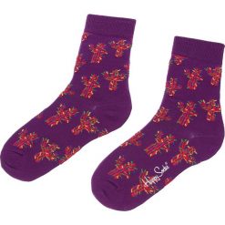 Skarpetki damskie: Skarpety Wysokie Unisex HAPPY SOCKS - CAC01-5000 Fioletowy