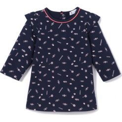 Sukienka z moltonu, 1 mies. - 3 lata. Niebieskie sukienki niemowlęce marki La Redoute Collections, z bawełny, z długim rękawem, długie, maxi. Za 58,76 zł.