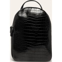 Answear - Plecak. Czarne plecaki damskie ANSWEAR, bez wzorów, ze skóry ekologicznej, eleganckie. Za 119,90 zł.