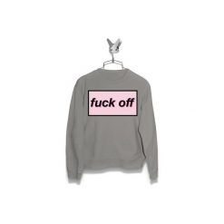 Bluza Fuck off Męska. Czarne bluzy męskie Failfake, s. Za 170,00 zł.