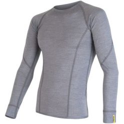 Sensor Koszulka Termoaktywna Z Długim Rękawem Merino Wool Active M Gray Xl. Szare koszulki męskie termoaktywne Sensor, xl, bez wzorów, z wełny, z długim rękawem. W wyprzedaży za 159,00 zł.