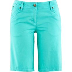 Bermudy bonprix zielony oceaniczny. Zielone szorty damskie bonprix. Za 29,99 zł.