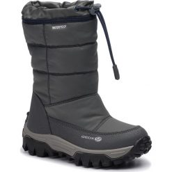 Śniegowce GEOX - J Himalaya B.B Wpf A J843AA 0FU54 C0739 M Dk Grey/Navy. Szare śniegowce chłopięce Geox, bez zapięcia. W wyprzedaży za 189,00 zł.