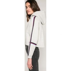 Tommy Jeans - Bluza. Szare bluzy damskie Tommy Jeans, s, bez wzorów, z bawełny, bez rękawów, z kapturem. W wyprzedaży za 269,90 zł.