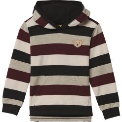 Bluza w kolorze szaro-beżowym. Szare bluzy niemowlęce Steiff, w paski, bez rękawów, bez kaptura. W wyprzedaży za 68,95 zł.