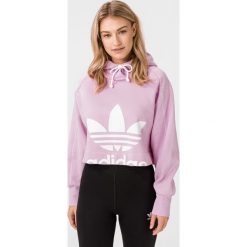 Adidas Originals Bluza Różowy Fioletowy. Różowe bluzy damskie adidas Originals, z nadrukiem, z bawełny, bez rękawów, bez kaptura. Za 283,95 zł.