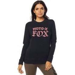 FOX Bluza Damska Moto X Crew Xl Czarna. Czarne bluzy damskie z nadrukiem marki FOX, xl. Za 217,00 zł.