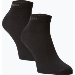 BOSS - Męskie skarpety do obuwia sportowego pakowane po 2 szt., czarny. Czarne skarpetki męskie Boss, z aplikacjami, z bawełny. Za 54,95 zł.