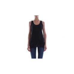 Bluzki Kaos Collezioni HI1MA002. Czarne bluzki damskie Kaos Collezioni, m, bez wzorów, bez kołnierzyka, bez rękawów. Za 94,83 zł.