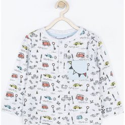 Coccodrillo - Longsleeve dziecięcy 68-86 cm. Szare t-shirty chłopięce COCCODRILLO, z nadrukiem, z dzianiny, z długim rękawem. Za 45,90 zł.