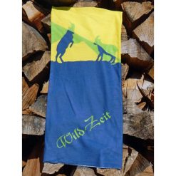 Chusty damskie: Chusta wielofunkcyjna w kolorze niebiesko-żółtym