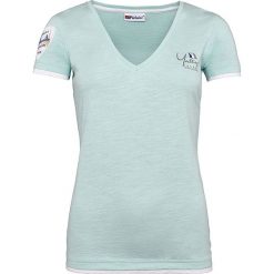 T-shirty damskie: Koszulka „Enno” w kolorze turkusowym