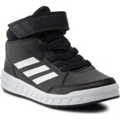 Buty adidas - AltaSport Mid K G27113 Cblack/Ftwwht/Ftwwht. Czarne półbuty dziewczęce Adidas, bez wzorów, ze skóry ekologicznej, bez obcasa. Za 169,00 zł.