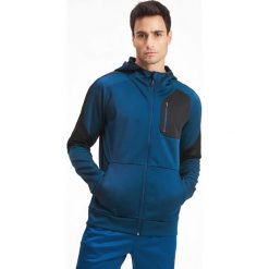 Puma Bluza Niebieski. Niebieskie bluzy męskie Puma, s, bez wzorów, z bawełny, bez kołnierzyka, bez rękawów, bez kaptura. Za 343,95 zł.