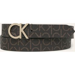 Calvin Klein - Pasek skórzany. Czarne paski damskie Calvin Klein, w paski, ze skóry. Za 229,90 zł.