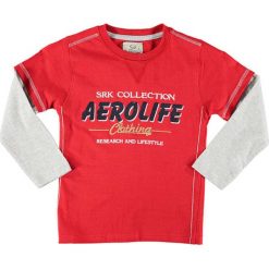 T-shirty chłopięce: Koszulka w kolorze czerwono-szarym