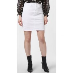 BOSS Casual - Jeansowa spódnica damska – J90 Elgin, biały. Białe spódniczki damskie BOSS Casual, na co dzień, bez wzorów, z jeansu, casualowe, proste. Za 599,95 zł.