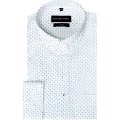 Koszula SIMONE KDBS000221. Niebieskie koszule męskie marki Giacomo Conti, m, w geometryczne wzory, eleganckie, button down. Za 199,00 zł.