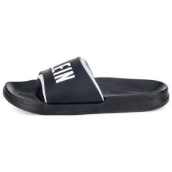 Calvin Klein Klapki Damskie 39/40 Czarne. Czarne klapki damskie Calvin Klein, bez wzorów, bez obcasa. Za 179,00 zł.