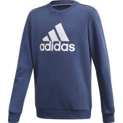 MŁODZIEŻOWA BLUZA ADIDAS (152). Niebieskia bluzy męskie Adidas, m, bez wzorów, z bawełny, młodzieżowe, bez kołnierzyka, bez rękawów, bez kaptura. Za 129,99 zł.