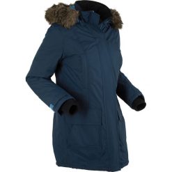 Kurtka funkcyjna outdoorowa, ocieplana bonprix ciemnoniebieski. Niebieskie kurtki damskie marki bonprix, s. Za 269,99 zł.